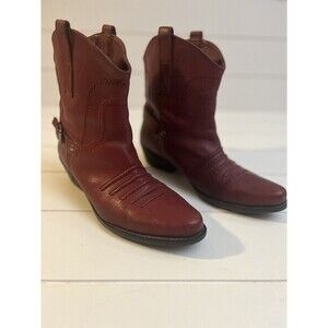 Franco Sarto Red Ankle Boots